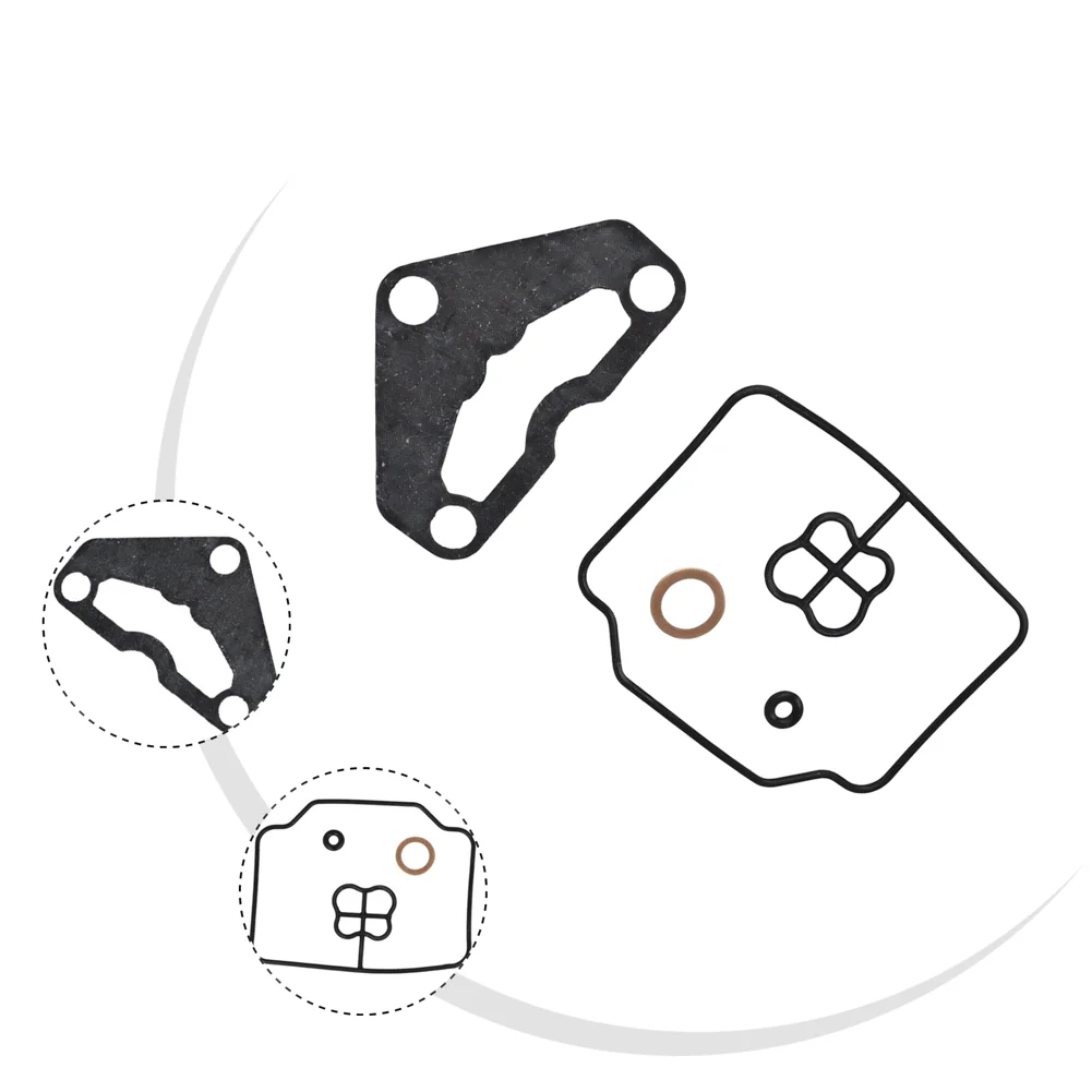 Carburetor Gasket Set 4Pcs Black For Honda GCV520U GCV530 GCV530R Engine Repair Kit High Temperature Resistant Seal 16010-Z0A-80