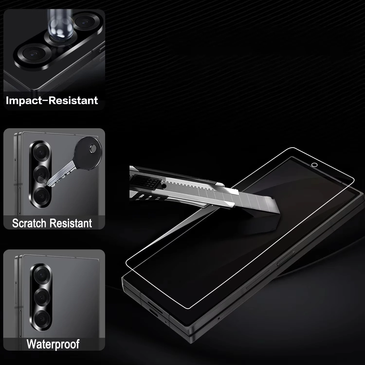 9in1 Z Fold 8 Ultra Hydrogel Film for Samsung Galaxy Z Flip 8 7 6 5 HD Clear Inner Outer Rear Screen Protectors Protective Films