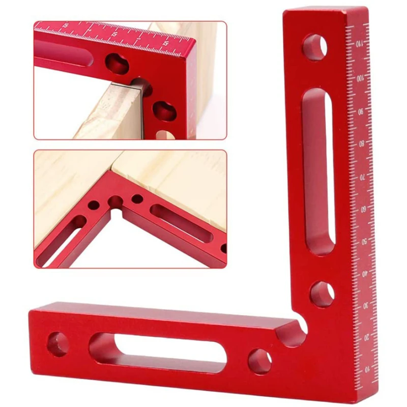Imagem -02 - Alumínio Alloy Posicionamento Grampos para Carpintaria Posicionamento Régua 90 Graus Precise Clamping Square Direito Ângulo Grampos Canto Posicionamento Fixture