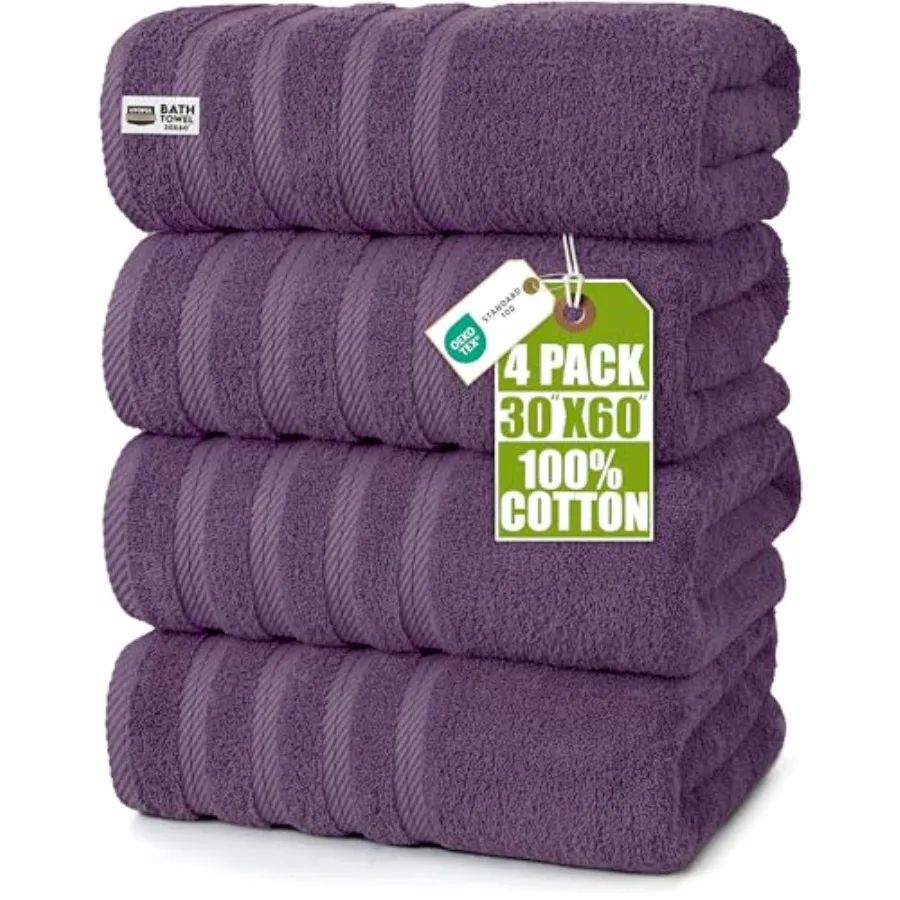 

Pack Premium Extra Large 30 x 60 Inches 100% Ring Spun Cotton Lightweight and Highly Absorbent Quick Drying Towels Perfect for