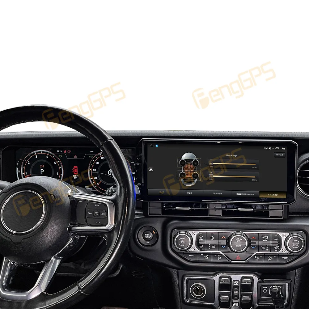 Car Accessories Radio For Jeep Wrangler 2018-2022 Android Auto GPS Navigation Multimedia Stereo Receiver Head Unit Offline Maps