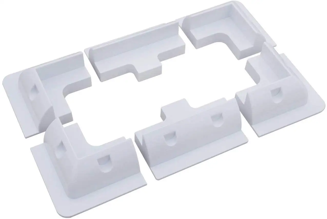 ขายึดแผงโซลาร์เซลล์แบบ 6 ชิ้น ผลิตจากพลาสติกป้องกันรังสียูวี สำหรับรถบ้าน OEM