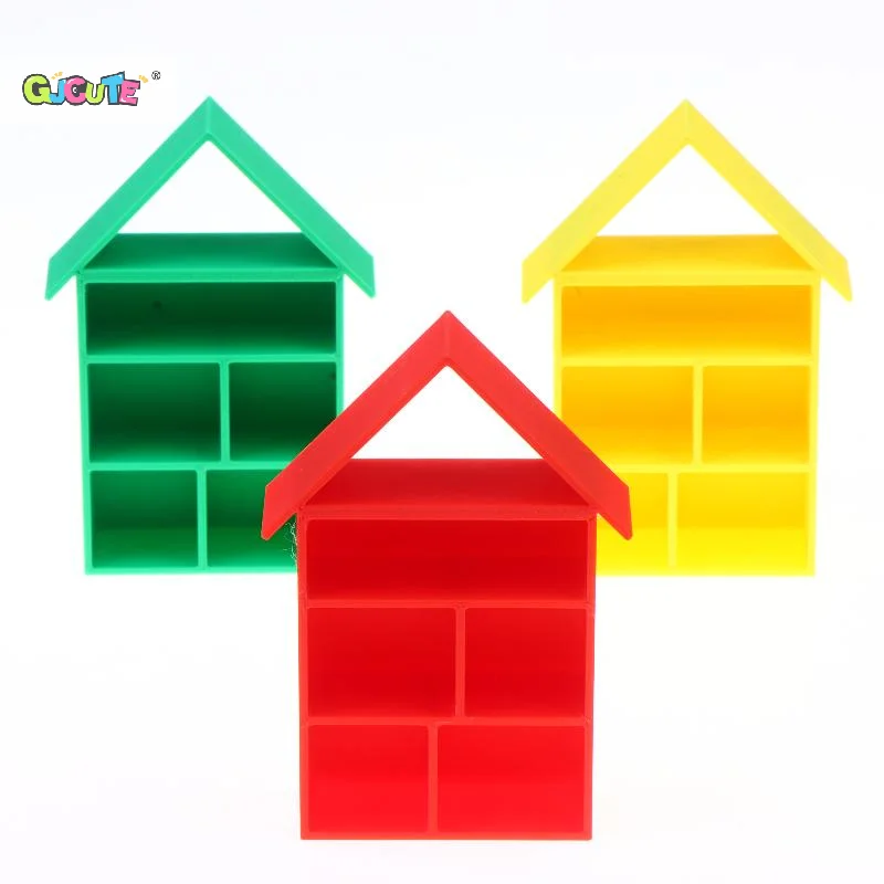 Miniature House Shaped Display Shelf Ornament Dollhouse Storage Cabinet Model Dollhouse Furniture Accessories Micro Scene Decor