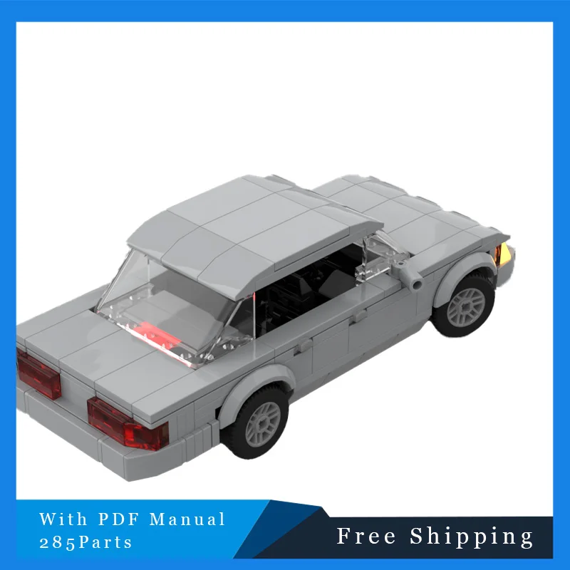 285 PCS Mainan Blok Bangunan Mobil Model Terlaris Warna Utama Abu-abu Puzzle Anak-anak DIY Perakitan Blok Bangunan Hadiah Natal untuk Anak Laki-laki