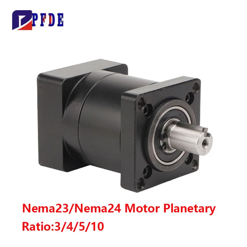 For Nema23 Stepper Motor Planetary Gearbox Reducer Ratio 3 4 5 10 Precision Step-down Gearbox Reduction for Nema24 Servomotor