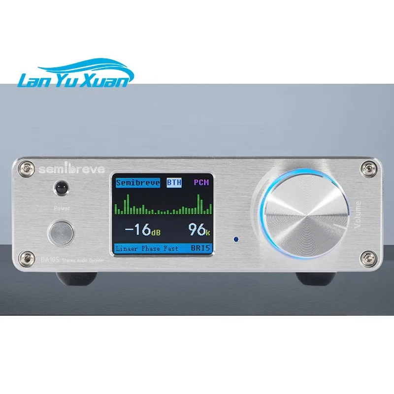 Semibreve White DA10S Dual ES9038Q2M DSD512 Bluetooth QCC3084 5.4 USB Audio Decoder HiFi DAC (Onboard USB without Sub Card)