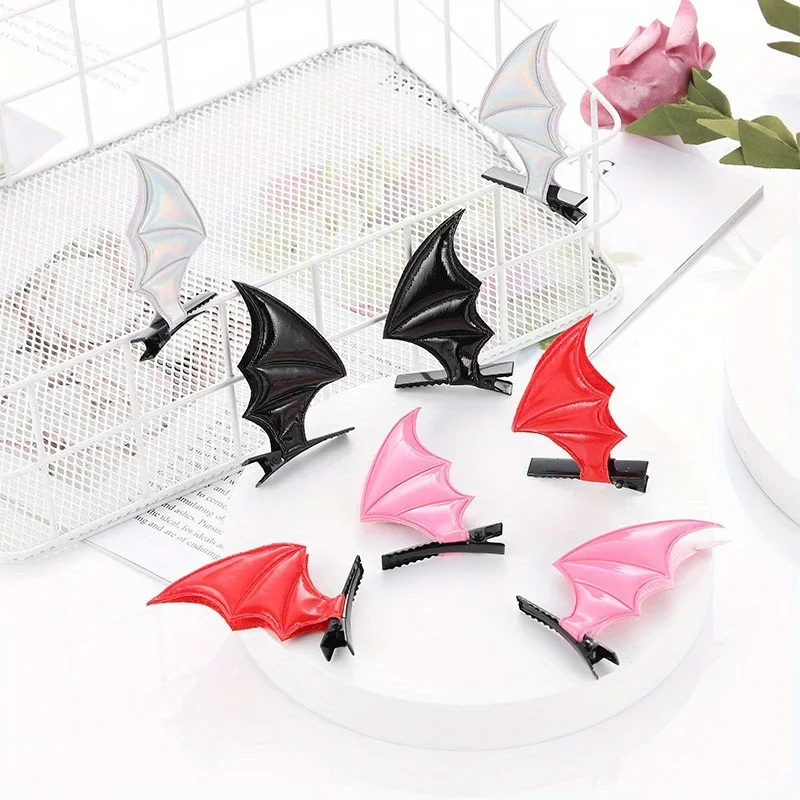 Fashion Bat Wings Hair Clip Y2K Style Barrette for Cosplay Parties and Halloween holiday decoration hair accessories