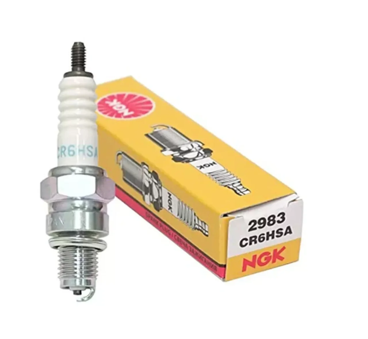 

4/6Pcs 2983 NGK Spark Plug CR6HSA For YAMAHA XC XV XVS YBR SACHS ROADSTER HONDA SCV DAX Fit For C5HSA C5HSB C4HSB CR4HSA CR5HSB