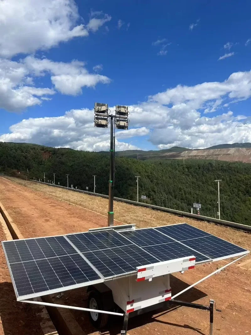 Mobile Light Tower Preis Panel Por Led Beleuchtung Notfall Teleskop Mast Light Tower Mobile Station