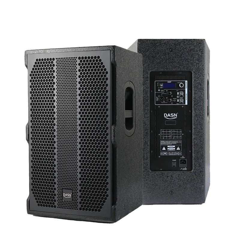 

DASN Q12DC 12 Inch 2400W DSP Active Full Frequency Wooden Cabinet Outdoor DJ Stage Home Theatre Speaker Audio PA System Sound
