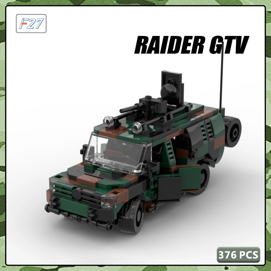 MOC WW2 Building Blocks Car Set Police SWAT Off-road Vehicle Model Military War Figures Weapons Bricks Toys For Children Gifts