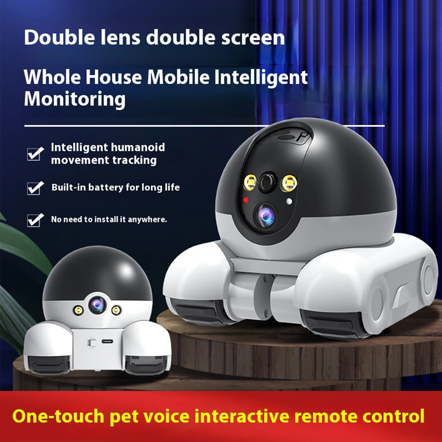 ICSEE WiFi Camera Owl Shape 2K 5MP Smart Home Mini Indoor Baby Moniton Detection Night Vision Two Way Audio Surveillance Cameras view 6
