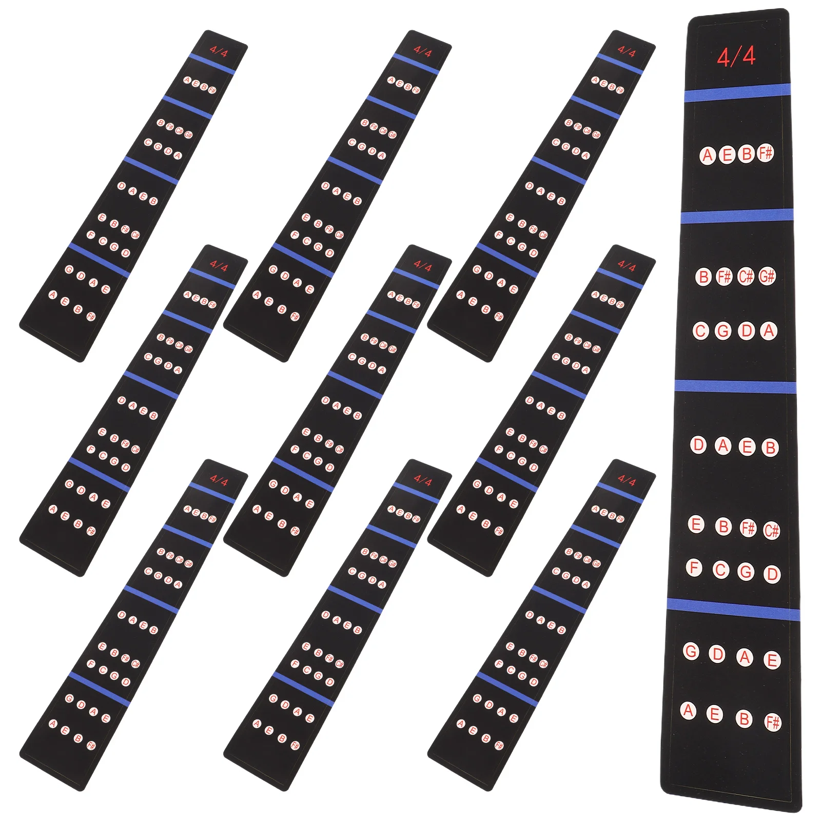 

10 Pcs Violin Note Stickers Scale Position Markers for Beginners Removable Fit 4 4 Fretboard Accessories