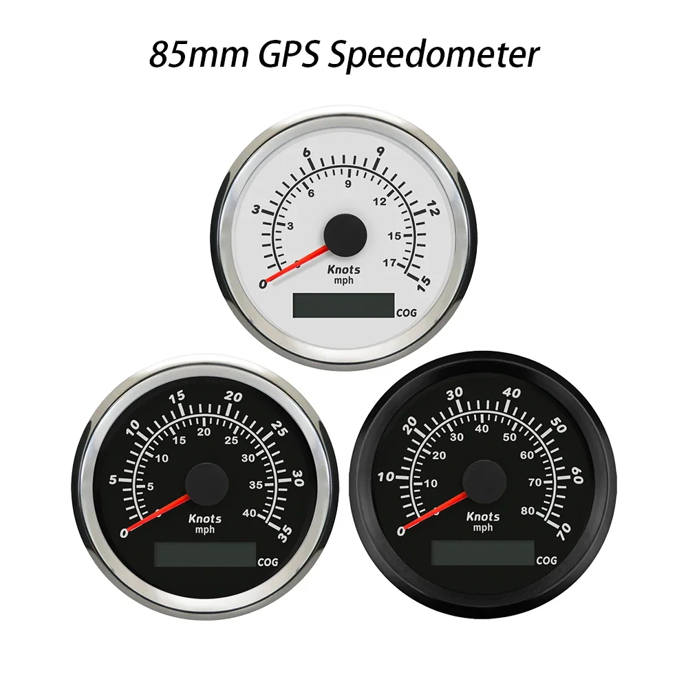 

Морской 85 мм 0-15 узлов 0-35 узлов 0-70 узлов водонепроницаемый GPS спидометр с красной подсветкой 12 В 24 В для яхт, лодок, кораблей, универсальный