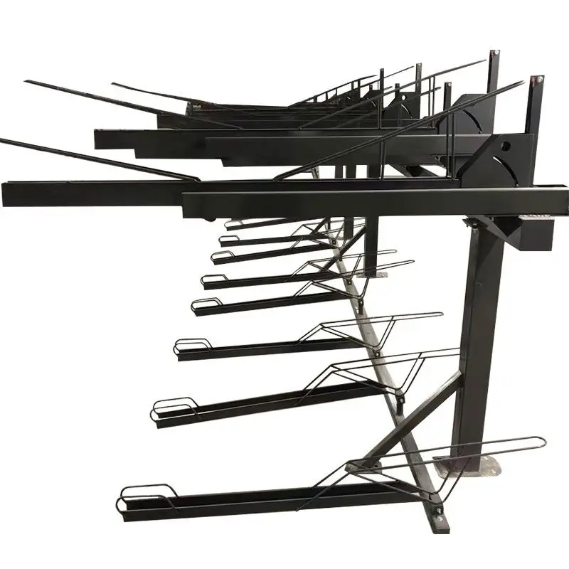 

Bicycle three-dimensional double-layer parking rack Non-motor vehicle public pull-out direct pressure up and down parking rack