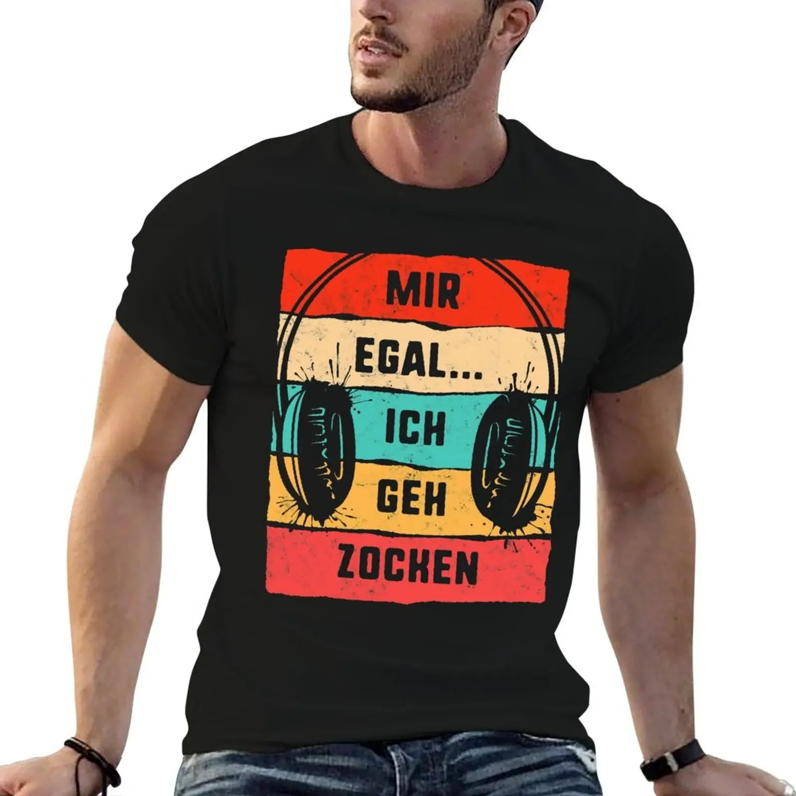 Mir Egal Ich Geh Zocken Gamer Lustige Weihnachts Geschenk Shirt T-Gaming Kopfh?rer Gamer Videospiele Shirt T-Shirt