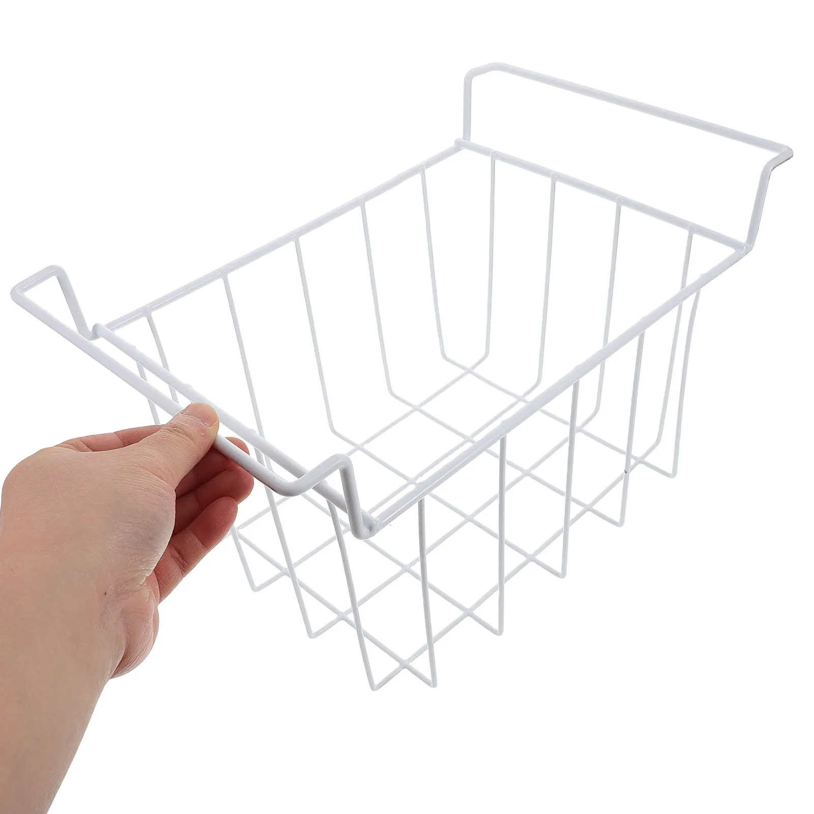 Deep Freezer Storage Rack Hanging Basket Metal Wire Chest Freezer Bin Open Top Kitchen Storage Organizer Space Saver