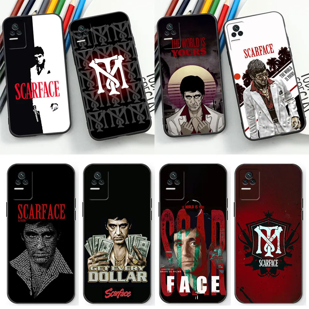 Scarface 1983 Film Al Pacino Case For Xiaomi Redmi 13C 12C 12 10C 10 9T 9A 9 8 K60 Ultra K50 K40 Gaming K40S K30 K20 Pro Cover