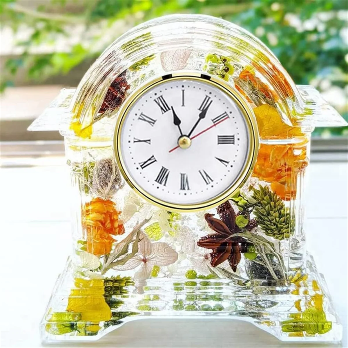 【2025-Electronics】{4Pcs Clock Parts for Clock Resin Mold,Clock Pieces for Clock Epoxy Casting Resin Mold