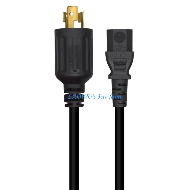 

Y8AD NEMA L6-20P to IEC 320 C13 Power Cord Heavy Duty Power Cord, 15A/250V, 14AWG