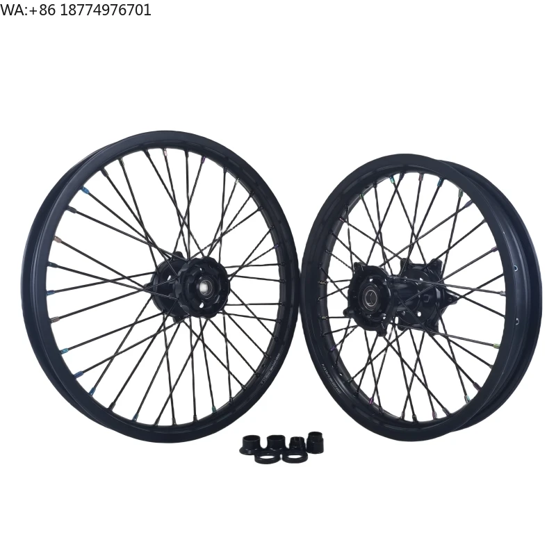 

Motorcycle Black Wheels Set for Kawasaki KX125 250 KXF 250 450 7075 Aluminum Alloy