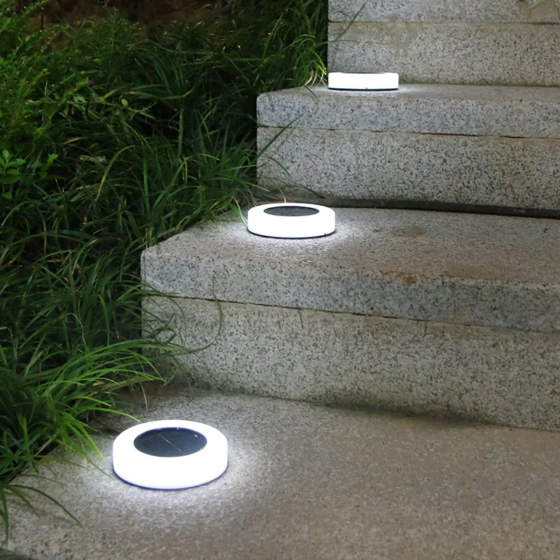 LED Solar Lawn Yard Night Light Solar Power Garden Outdoor Floor Under Ground  Decking Stairs Home Christmas Decoration Lamp