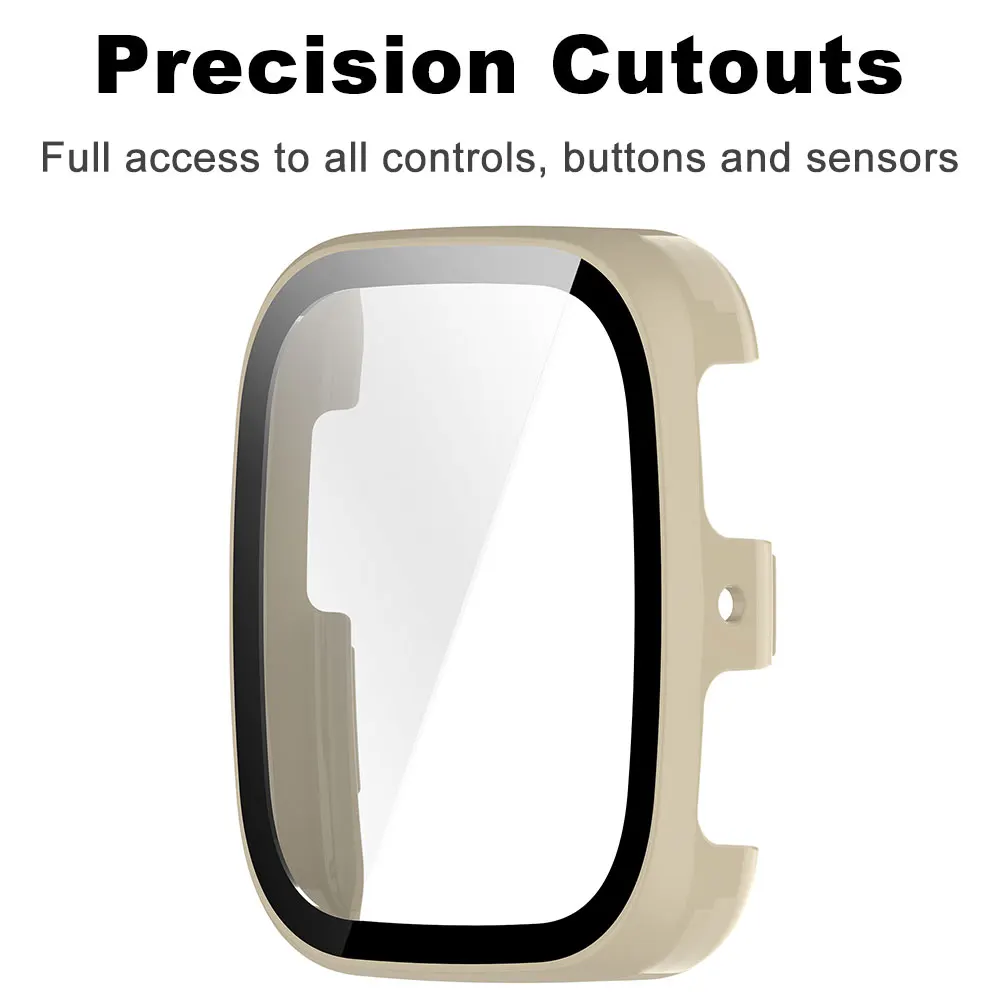For Huami Amazfit Active 2 Square PC Watch Case Anti-scratch Film Bumper Tempered Glass Screen Protector Cover Cases