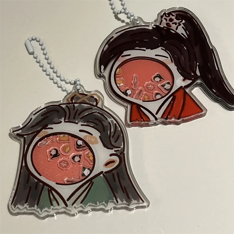 Anime Tian Guan Ci Fu Shake Music Keychain Xie Lian Hua Cheng Key Ring Cosplay Heaven Official’s Blessing Fun Unzip Jewelry Gift