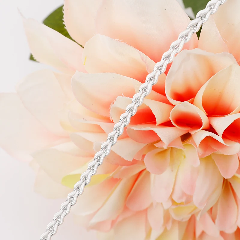 5Meters/16.4Ft Each Pack New Lace Belt Clothing Accessories DIY Crafts Party Dress Ribbon 0.4cm Braided Rope Lace