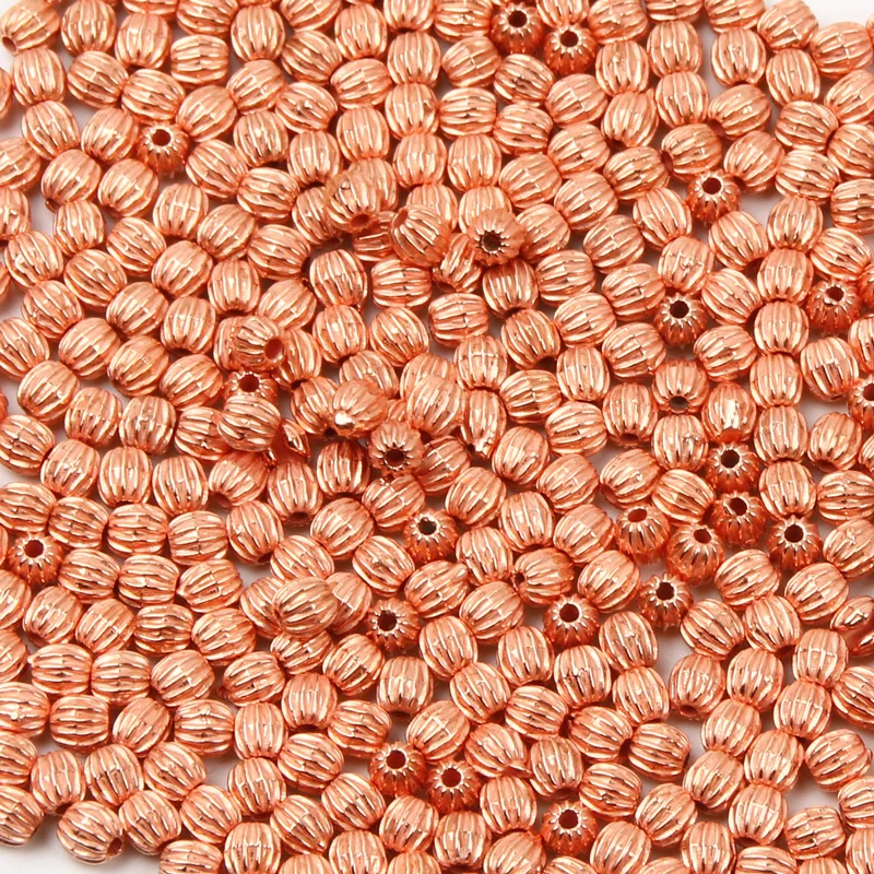 200/400pcs CCB dynia koraliki 4mm charm paciorki szklane luźne koraliki do tworzenia biżuterii naszyjnik bransoletka DIY