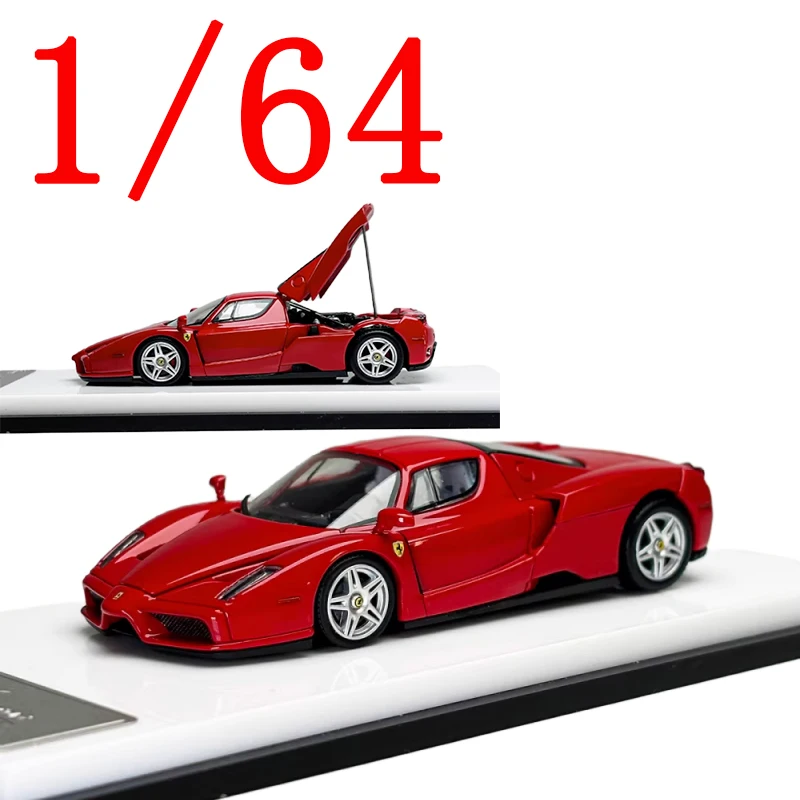 

King Model Diecast 1/64 Scale Enzo Alloy Model Cars Enzo Open The Hood of The Car Play Vehicles Toys for Boys Gift Original Box