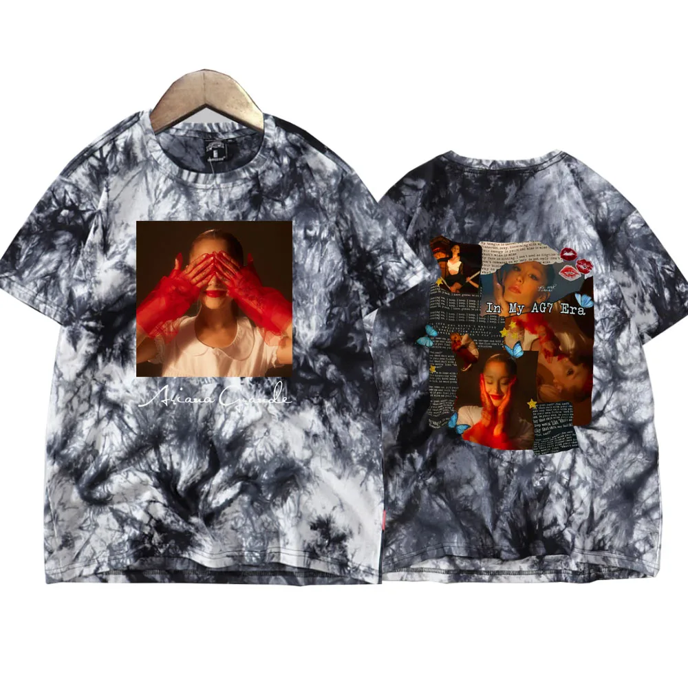 Ariana-Grande Eternal Sunshine Tie Dye Shirts  Unisex Round Neck Short Sleeve Tee