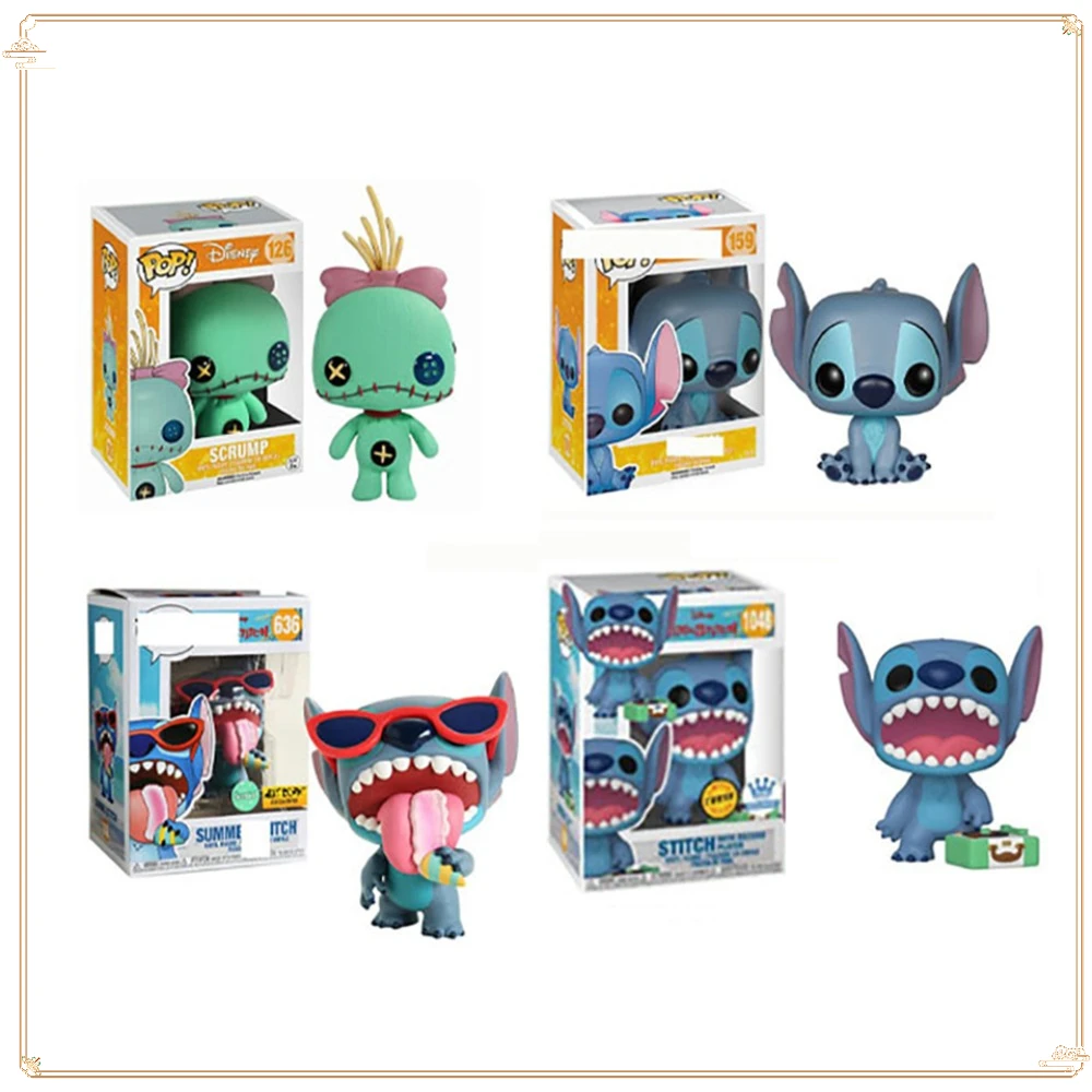 

FUNKO POP Lilo&Stitch Toy Action Figures Classic Cartoon Doll Models Christmas Gifts Birthday Collection Stitch Handmade Toys