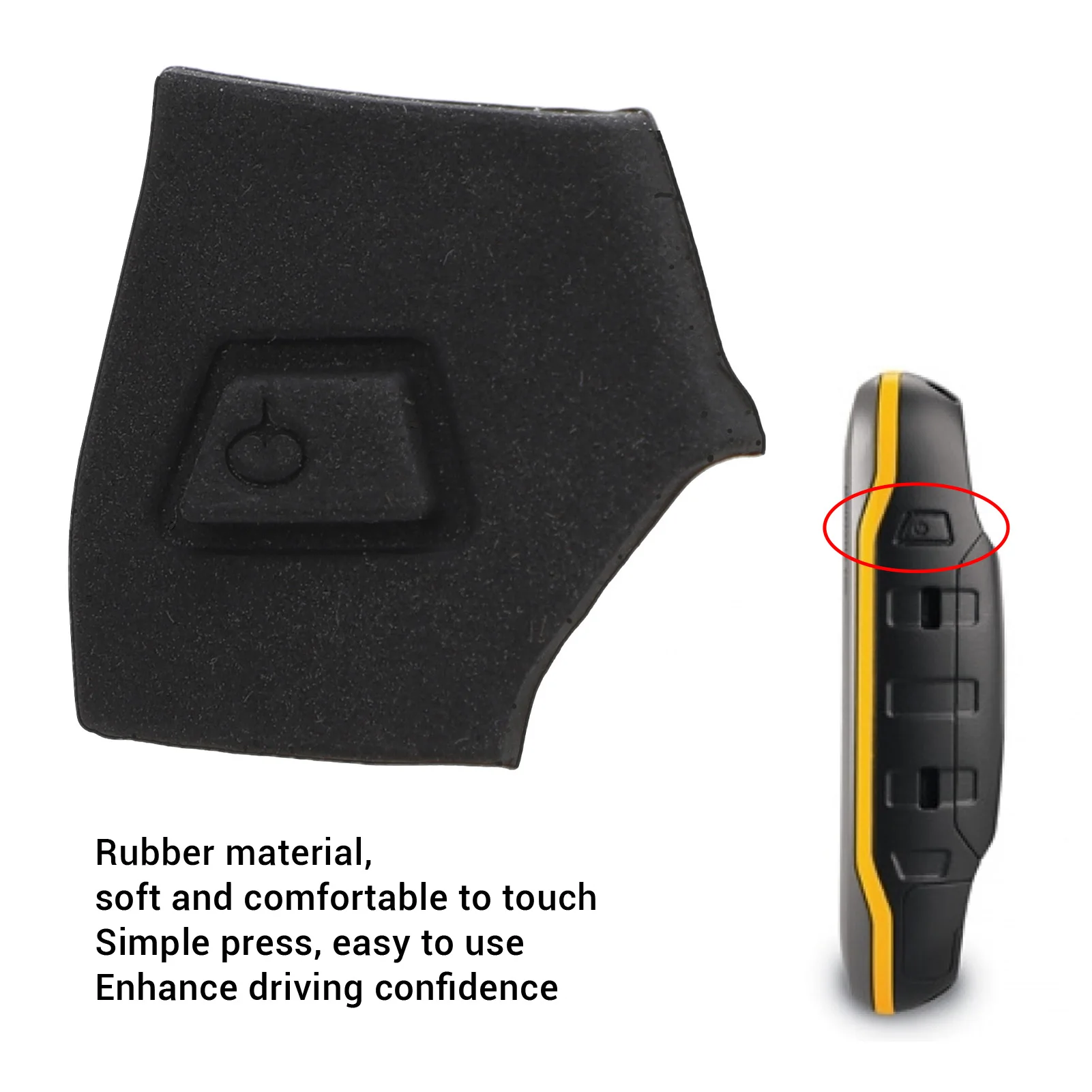 Rubber Power Button Replacement for Garmin Montana 600 610 650 650t 680t Comfortable Touch Lightweight GPS Power Button