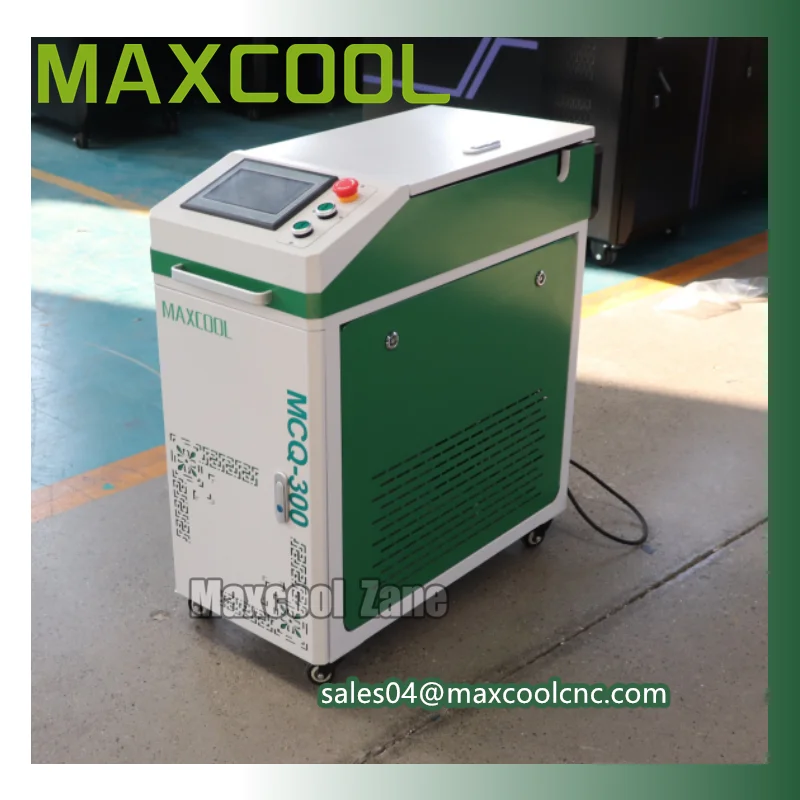 High Quality 200W 300W Air Cooling Pulse Laser Cleaning Machine For Remove Paint Rust Oil Graffiti On Wood Metal Aluminum Brick