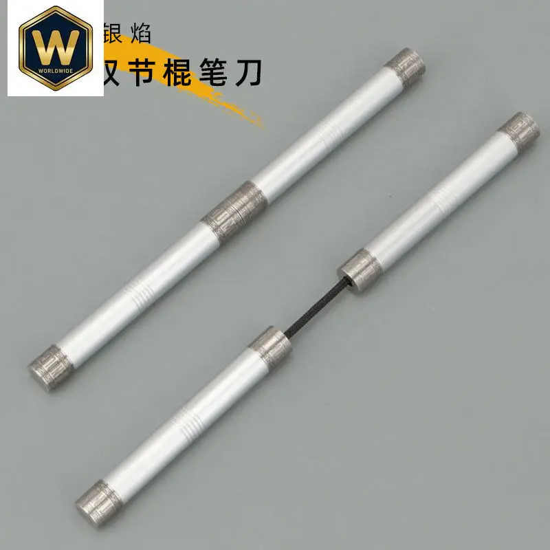 For EDC: Nunchaku Creative Multi-Function Pen Knife, Unboxing EDC Portable Tool Pendant, Ballpoint Pen Stress Relief Toy