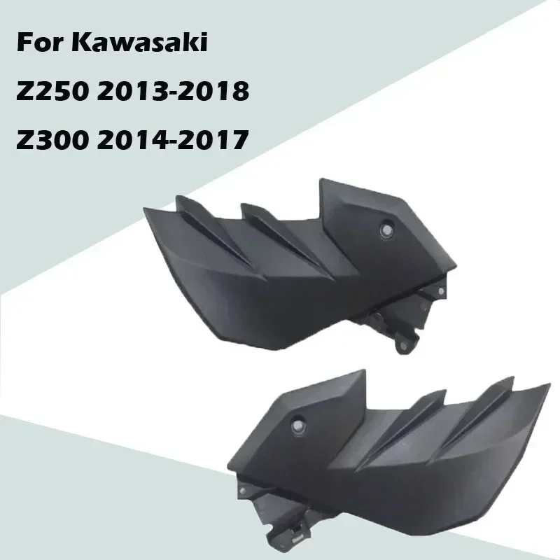 Carénage d'injection ABS pour Kawasaki, accessoires de moto, magasins de carburant précieux, plaque latérale droite, Kawasaki Z250 2013-2018, Z300 2014-2017