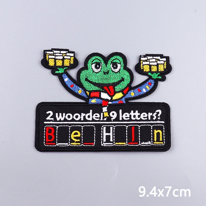 2026 Oeteldonk emblemen opstrijkbare patch Nederlandse carnaval badge voor festival geborduurde patch op kleding viering souvenir cadeau