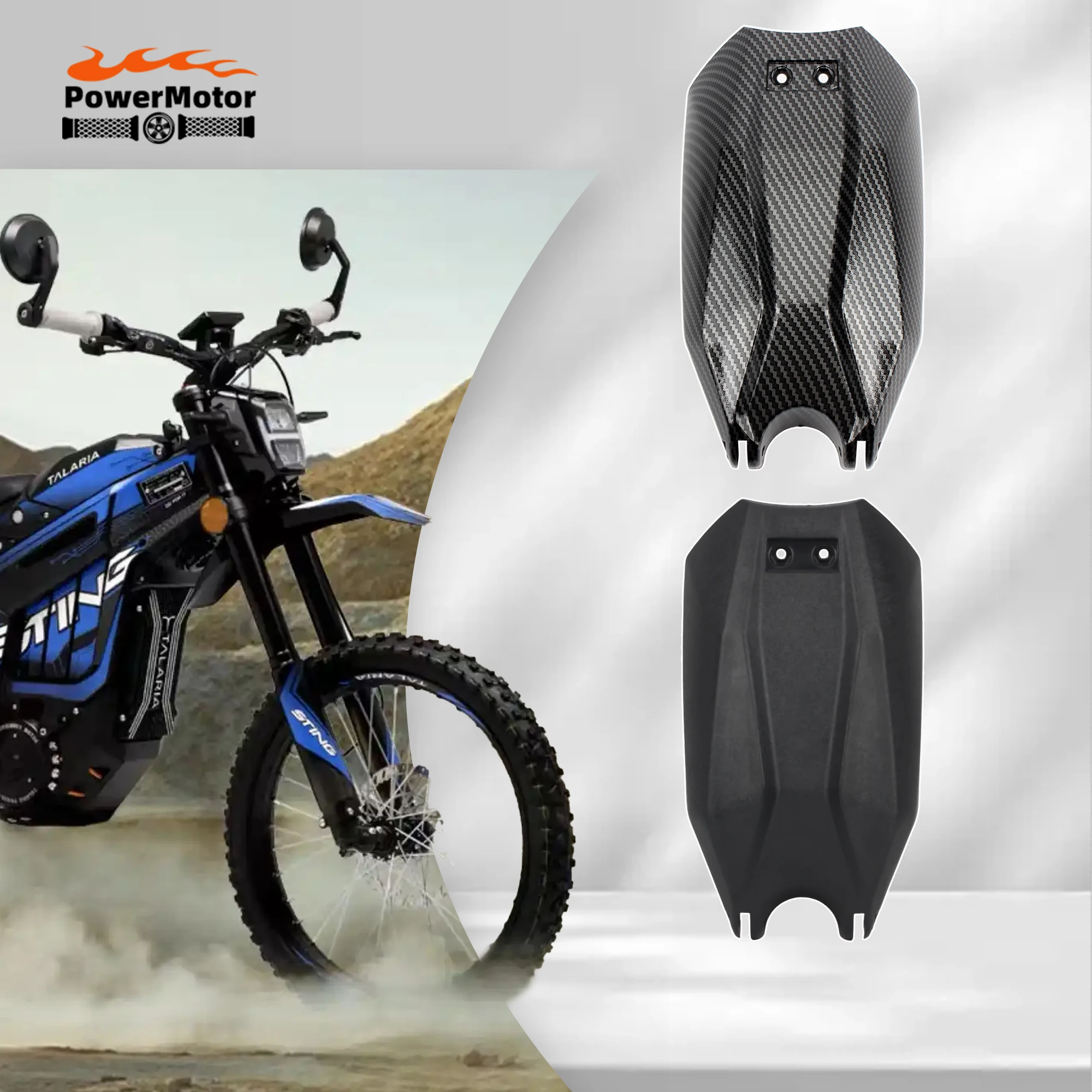 Elektrische Dirt Bike Batterie Abdeckung Batterie Schutz Schützen Carbon Faser Muster für Talaria Sting MX3/MX4 Motorrad Zubehör
