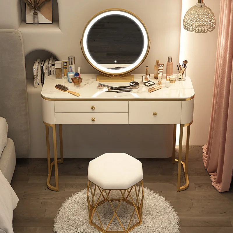 

wood bedroom Dresser solid modern simple women light luxury sense makeup table minimalist comfortable makyaj masası furniture