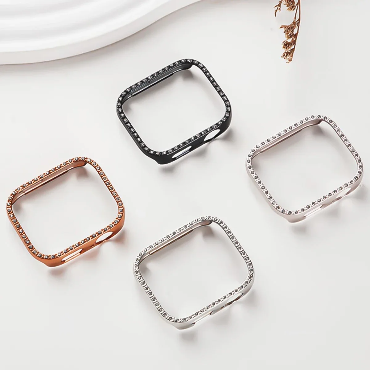 

Блестящий чехол для ПК для Huawei Watch Fit 4 4Pro с алмазными кристаллами, защитный ремешок для часов Huawei Watch Fit 4 Fit 4Pro