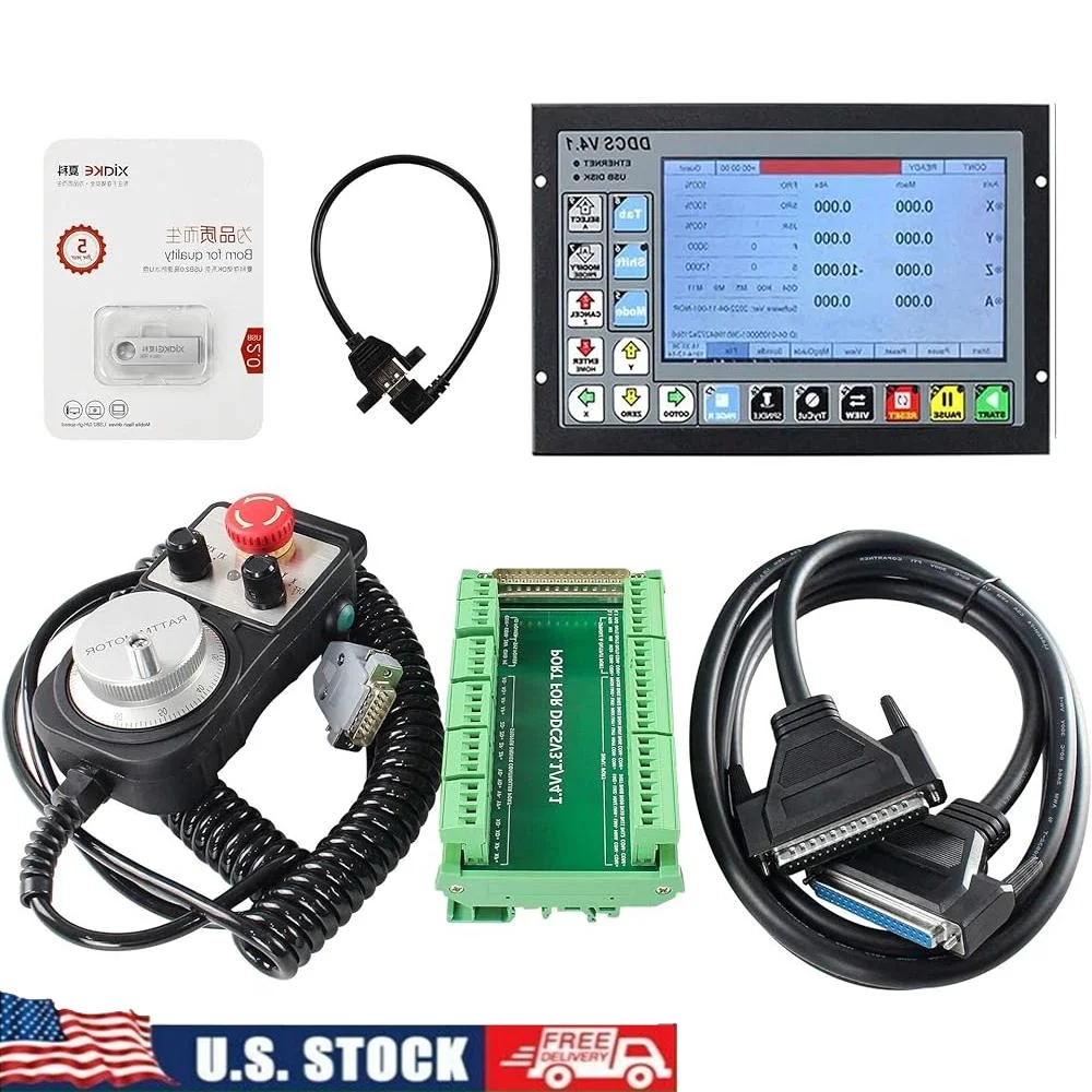 

500KHz CNC Offline Controller 4 Axis DDCS V4.1 Motion Controller G-code USB Ethernet Slave Motor Control System