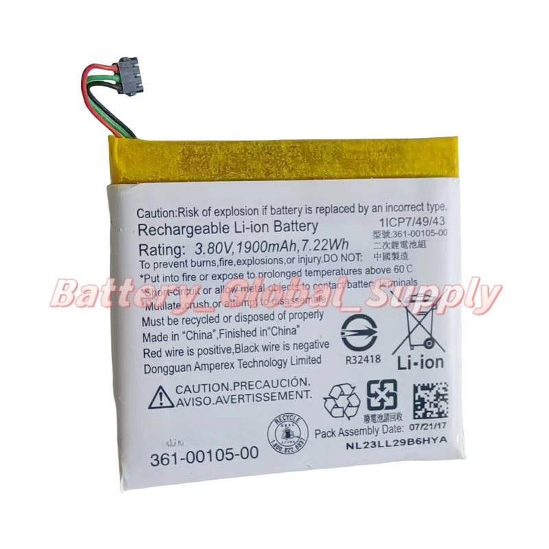 

Suitable for 361-00105-00 Edge1030 1030PLUS battery 3.8V 1900mAh high quality 1PCS-