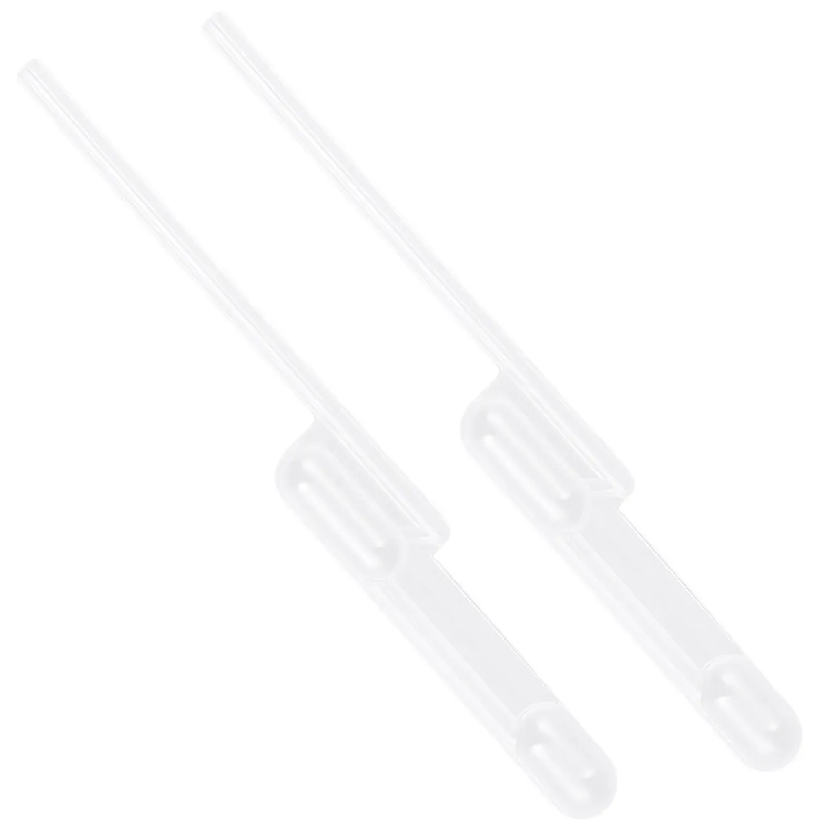100Pcs 100Ul Double-Cell Pasteur Burette Plastic Quantitative Dropper Essential Lab Pipette for Chemical Perfume
