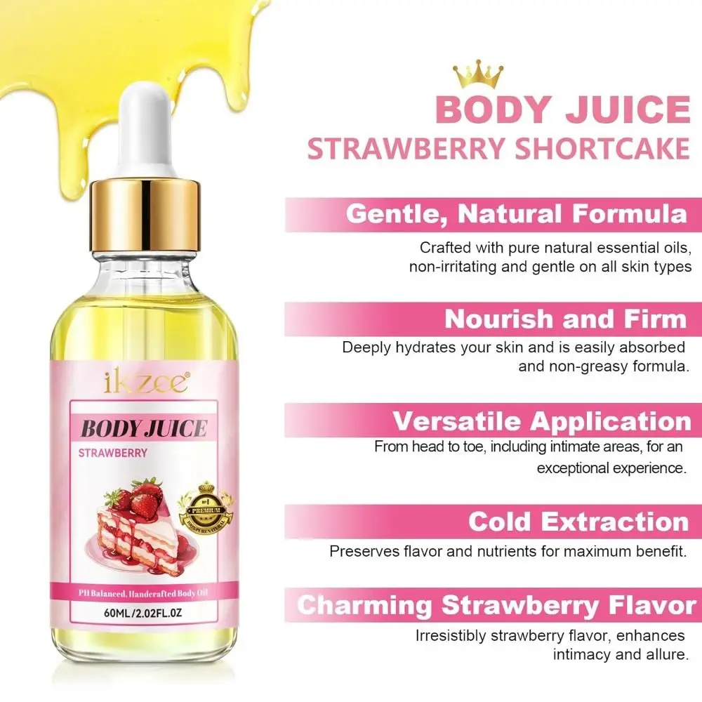 Hand Crafted Body Juice Oil Hydrating Various Scents Body Oil Charming Scent Moisturizing Hand Crafted Body Juice