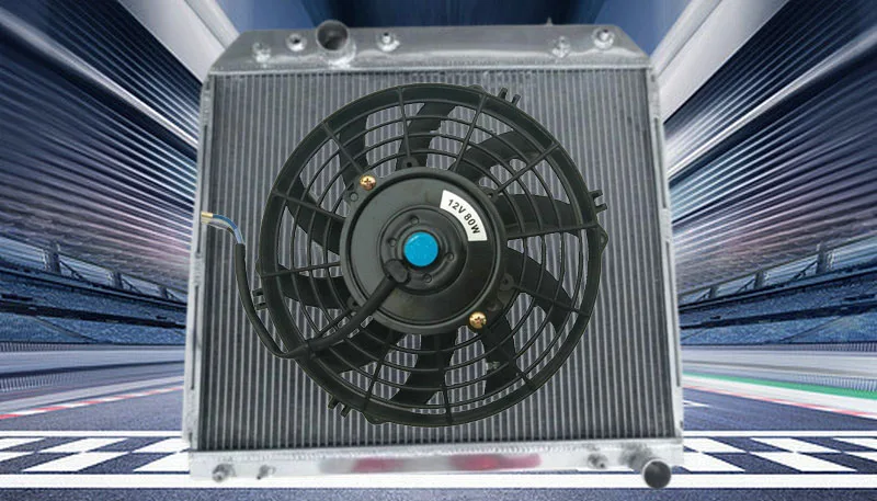 Aluminum Radiator + fan For Jeep Grand Cherokee WJ / WG 3.1 TD AT/MT 1999-2005 3.1TD 2000 2001 2002 2003 2004 05 04 03 02 01 00