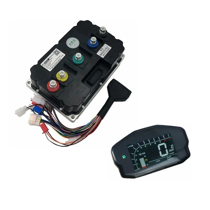 QS180 90H 8000W Mid Drive Motor For Adult Electric Motorcycle with Fardriver ND72850/ND721200/ND721800 Controller DKD Display