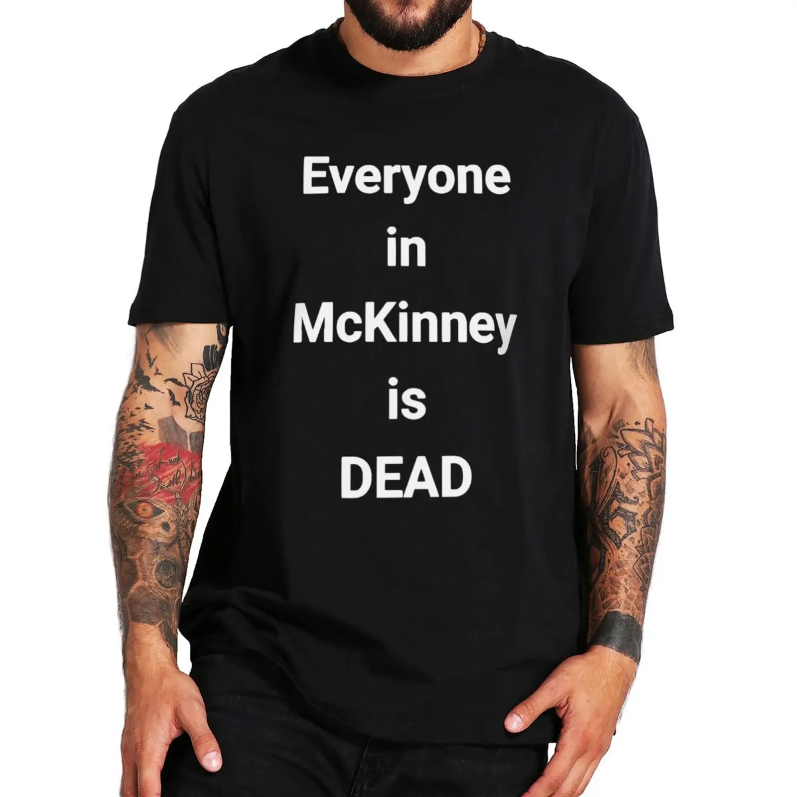 Summer T-shirts Delkus Everyone In Mckinney Is Dead T Shirt I Survived 101105 F Memes Tshirts Cotton Soft Unisex Tee Tops