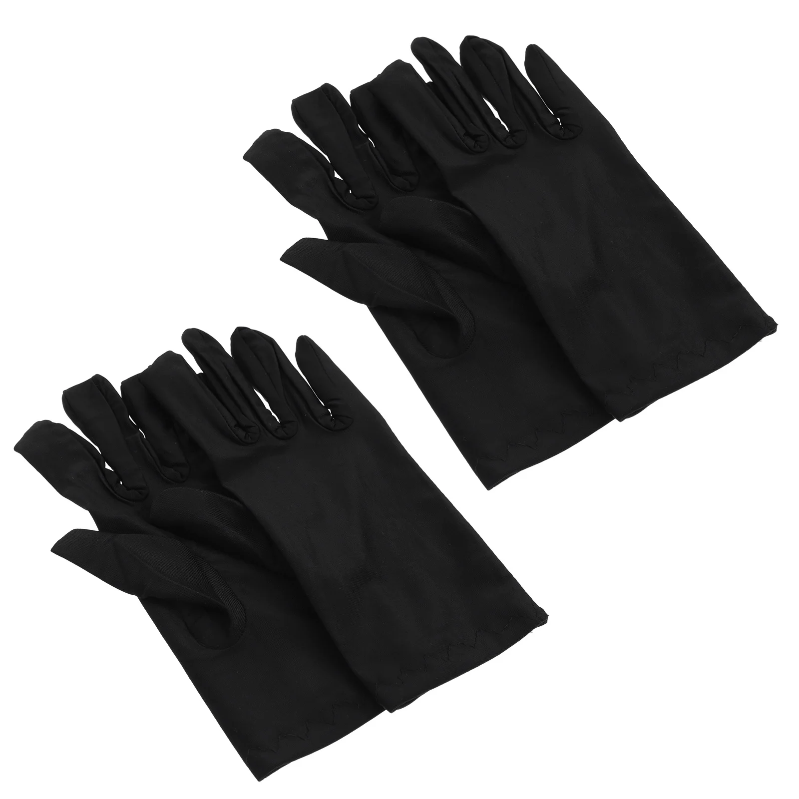 2pcs Black Gloves For Jewelry Stores Practical Etiquette Performance Multifunctional Washable Breathable Durable Lightweight