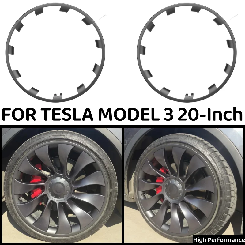 

4 шт., 20-дюймовый защитный чехол для колес Tesla Model 3, высокопроизводительные автомобильные колесные диски, защитное кольцо для края, защитная полоса для шин